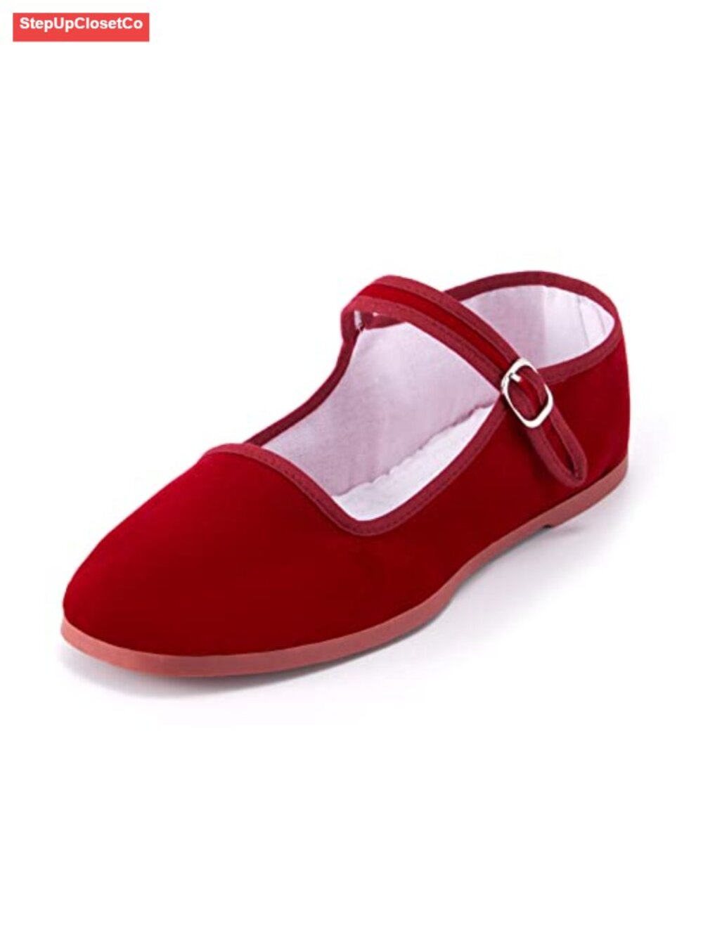 Womens Mary Jane Flats Classic Cotton Chinese Slippers Kung Fu Tai Chi Shoes